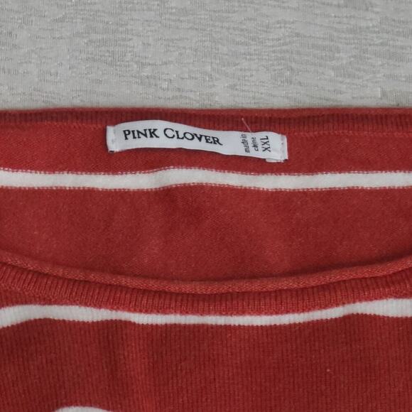 Pink Clover Stitch Fix Valencia orange long sleeve knit top  XXL Office church - Picture 7 of 8